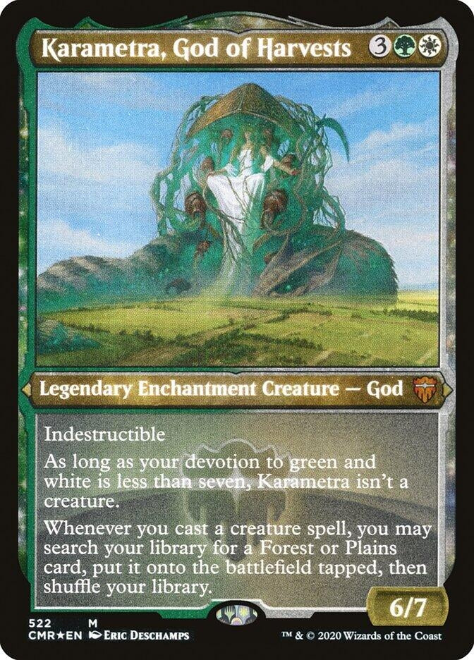 Image for Karametra, God of Harvests (Foil Etched) (522) - Magic: The Gathering
