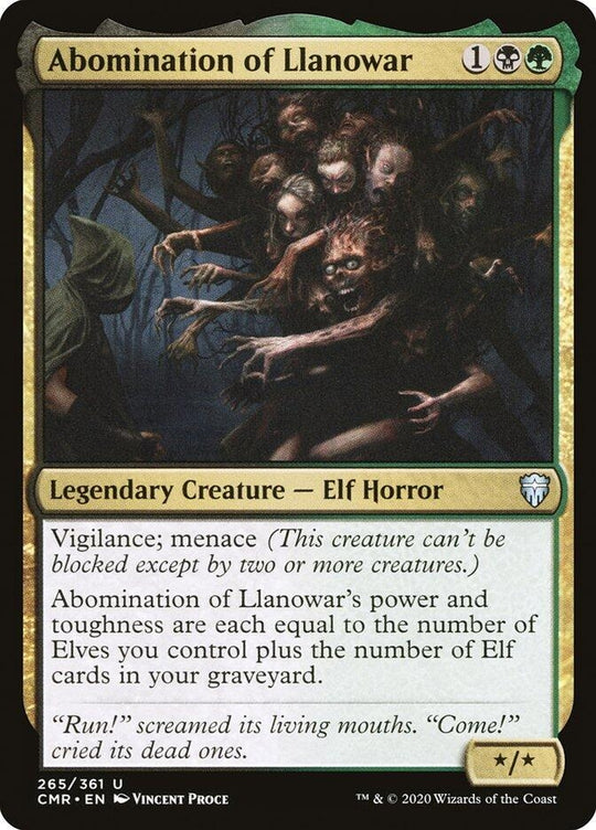 Image for Abomination of Llanowar (265) (CMR) - Magic: The Gathering