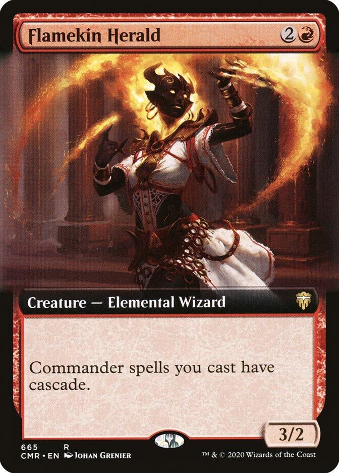 Image for Flamekin Herald (Extended Art) (665) - Magic: The Gathering