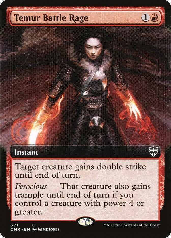 Image for Temur Battle Rage (Extended Art) (671) - Magic: The Gathering