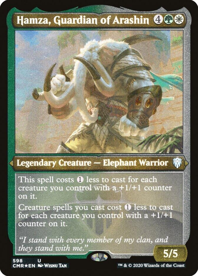 Image for Hamza, Guardian of Arashin (Foil Etched) (598) - Magic: The Gathering