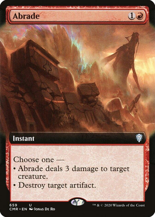 Image for Abrade (Extended Art) (659) (CMR) - Magic: The Gathering