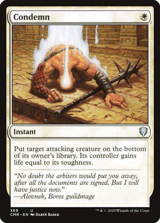 Image for Condemn (369) (CMR) - Magic: The Gathering