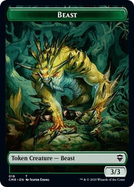 Image for Beast (018) // Beast (019) Double-Sided Token (18 // 19) - Magic: The Gathering
