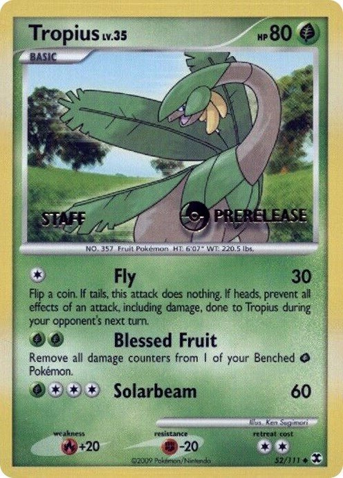 Image for Tropius - 52/111 (Prerelease) [Staff] (52/111) (PR) - Pokemon