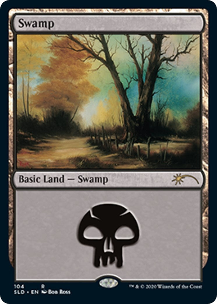 Image for Swamp (104) (Bob Ross) (104) - Magic: The Gathering