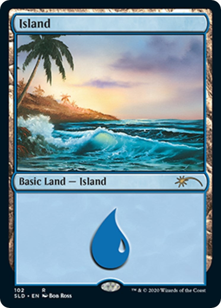 Image for Island (102) (Bob Ross) (102) - Magic: The Gathering