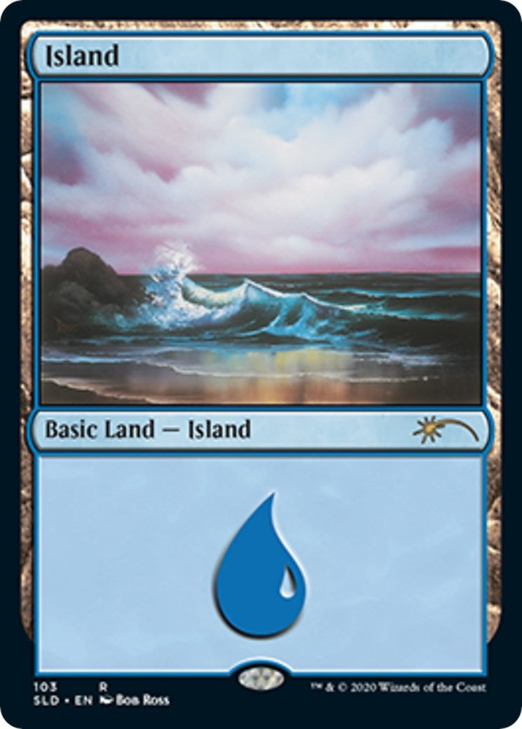 Image for Island (103) (Bob Ross) (103) - Magic: The Gathering