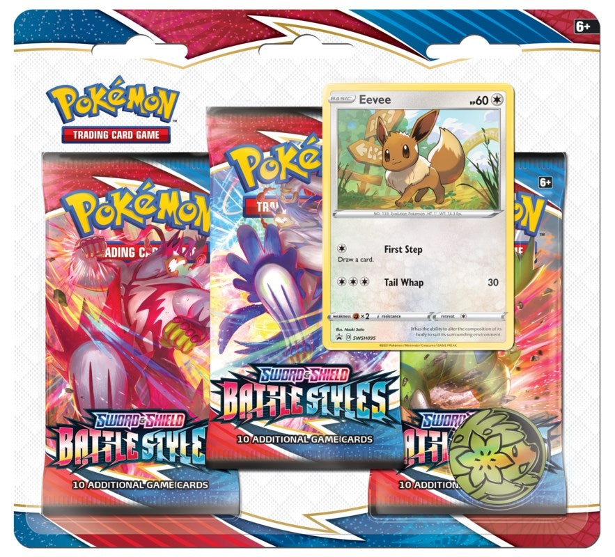 Image for Battle Styles 3 Pack Blister [Eevee] - Pokemon