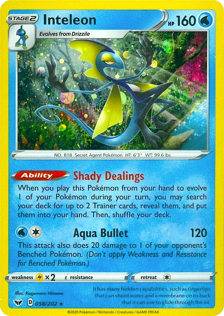 Image for Inteleon - 058/202 (Cosmos Holo) (058/202) (MCAP) - Pokemon