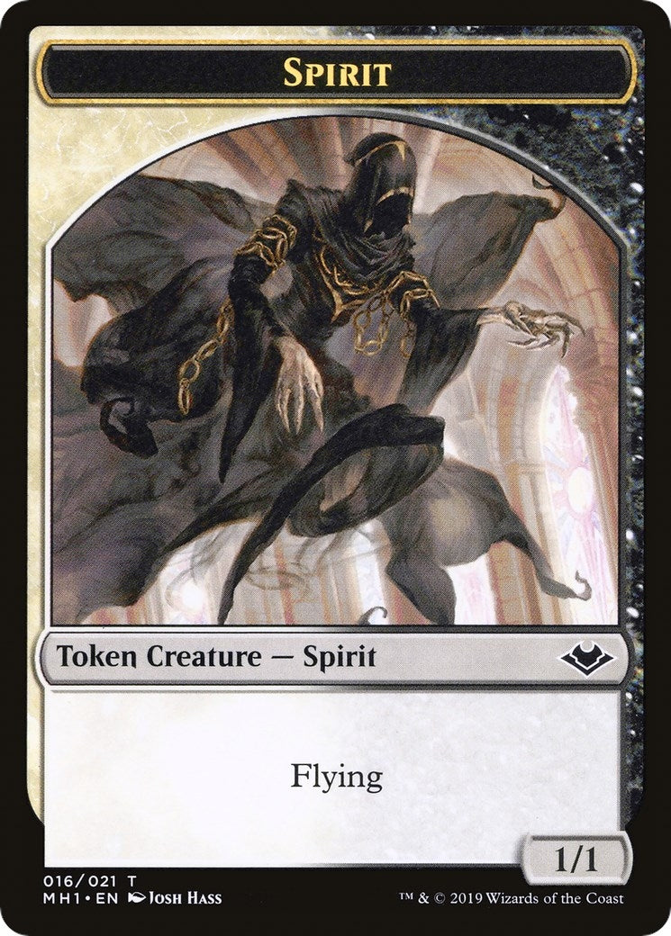 Image for Spirit // Golem Double-Sided Token (16 // 18) - Magic: The Gathering