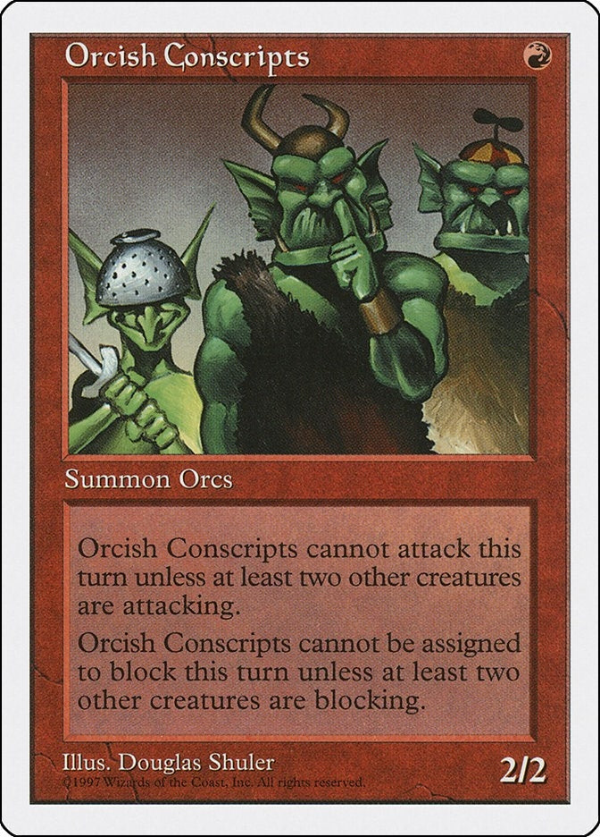 Image for Orcish Conscripts - Magic: The Gathering