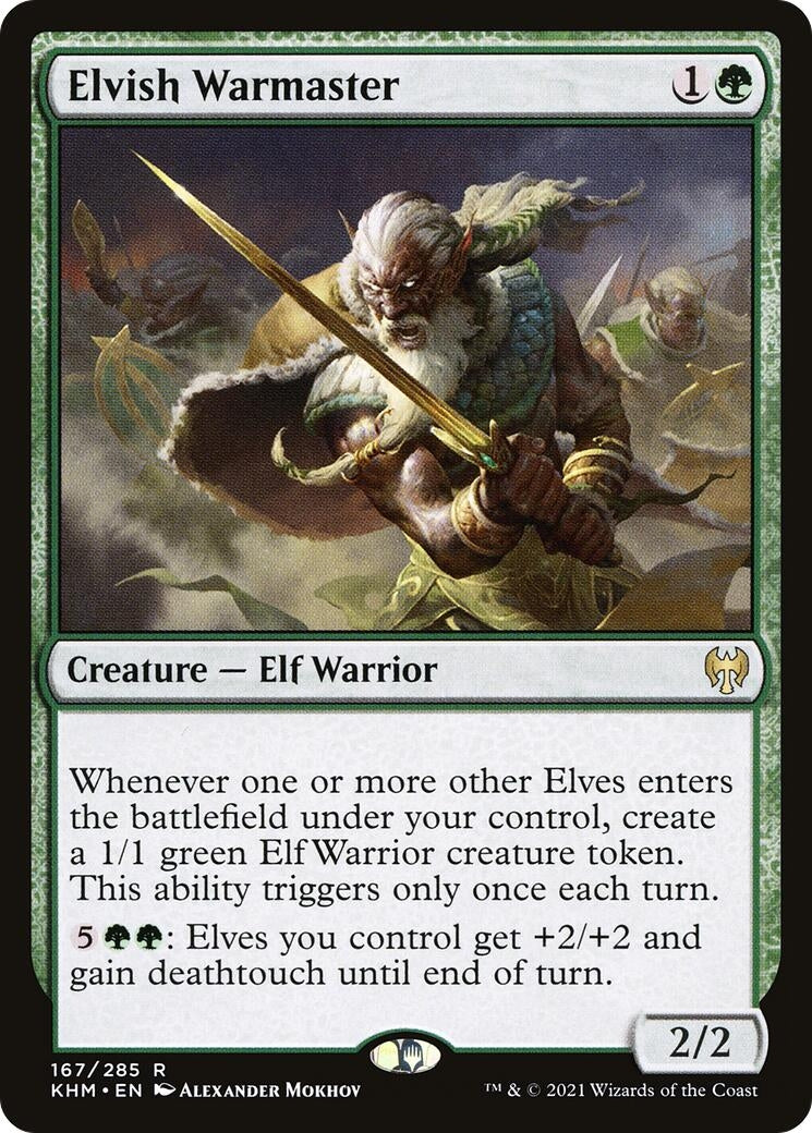 Image for Elvish Warmaster (167) (KHM) - Magic: The Gathering