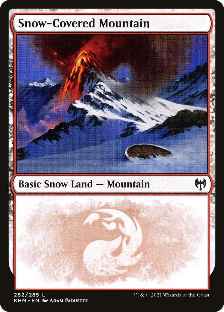 Image for Snow-Covered Mountain (282) (282) (KHM) - Magic: The Gathering