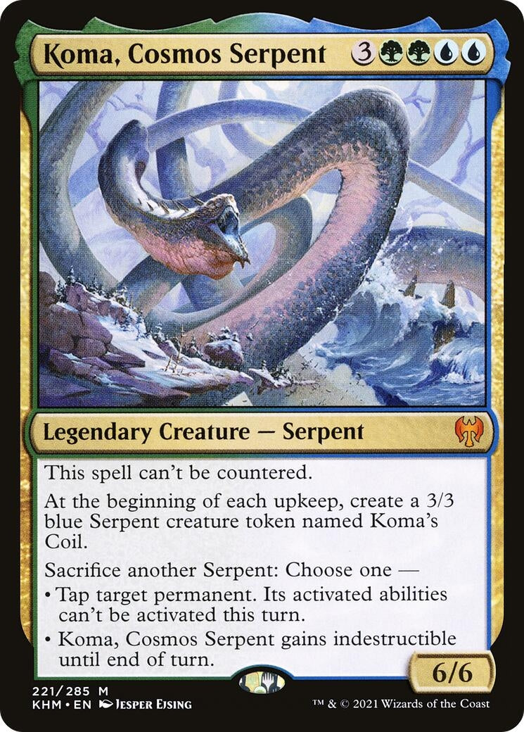 Image for Koma, Cosmos Serpent (221) - Magic: The Gathering
