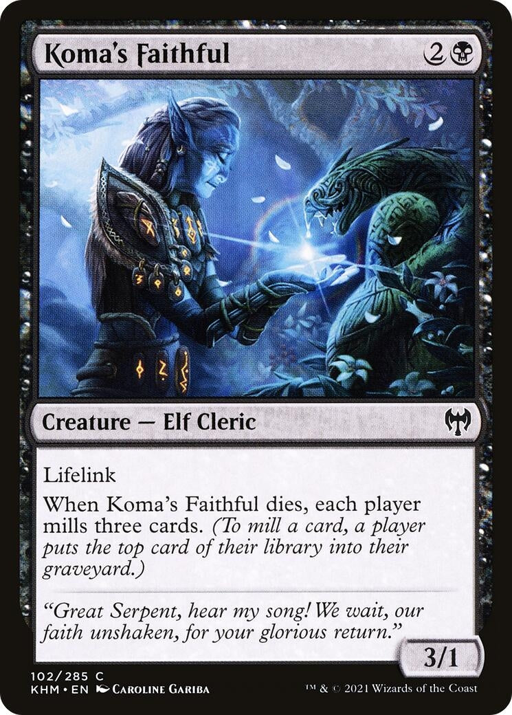 Image for Koma's Faithful (102) - Magic: The Gathering
