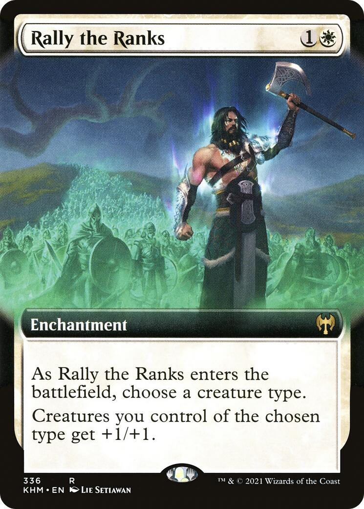 Image for Rally the Ranks (Extended Art) (336) - Magic: The Gathering
