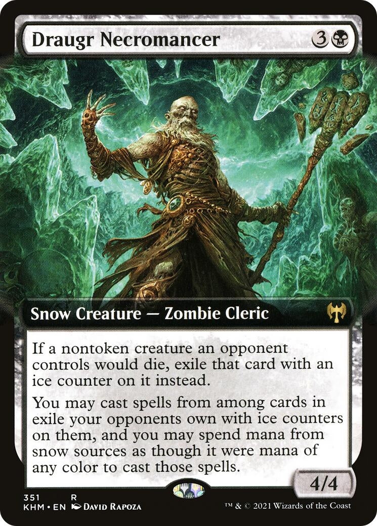 Image for Draugr Necromancer (Extended Art) (351) (KHM) - Magic: The Gathering