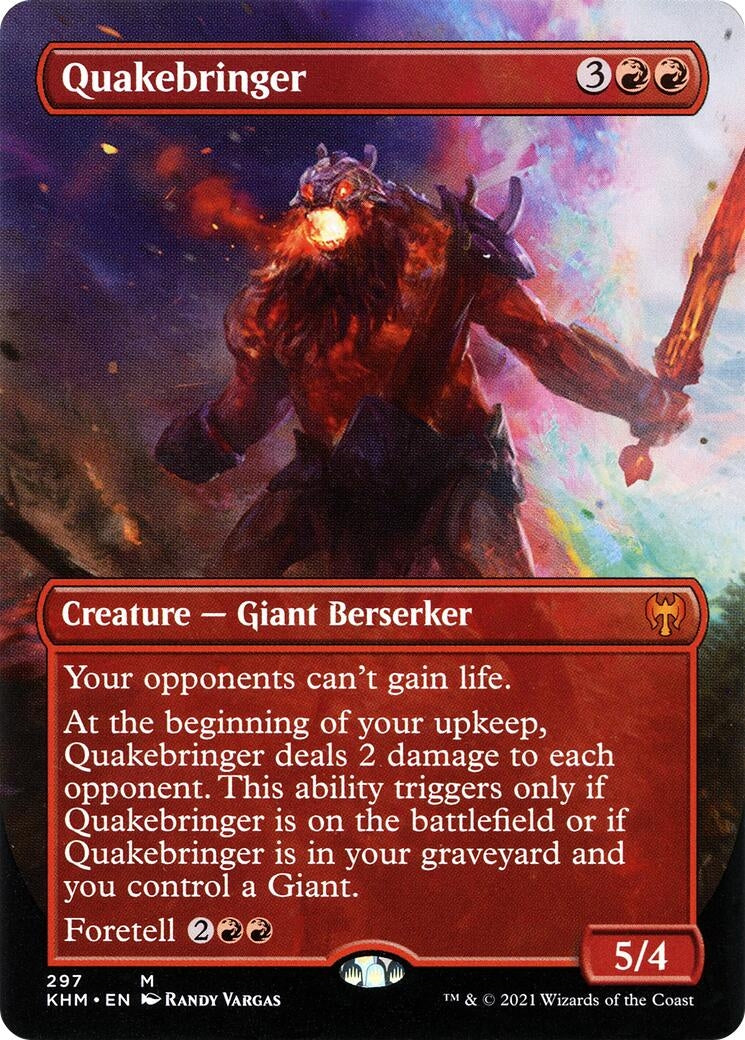 Image for Quakebringer (Borderless) (297) (KHM) - Magic: The Gathering