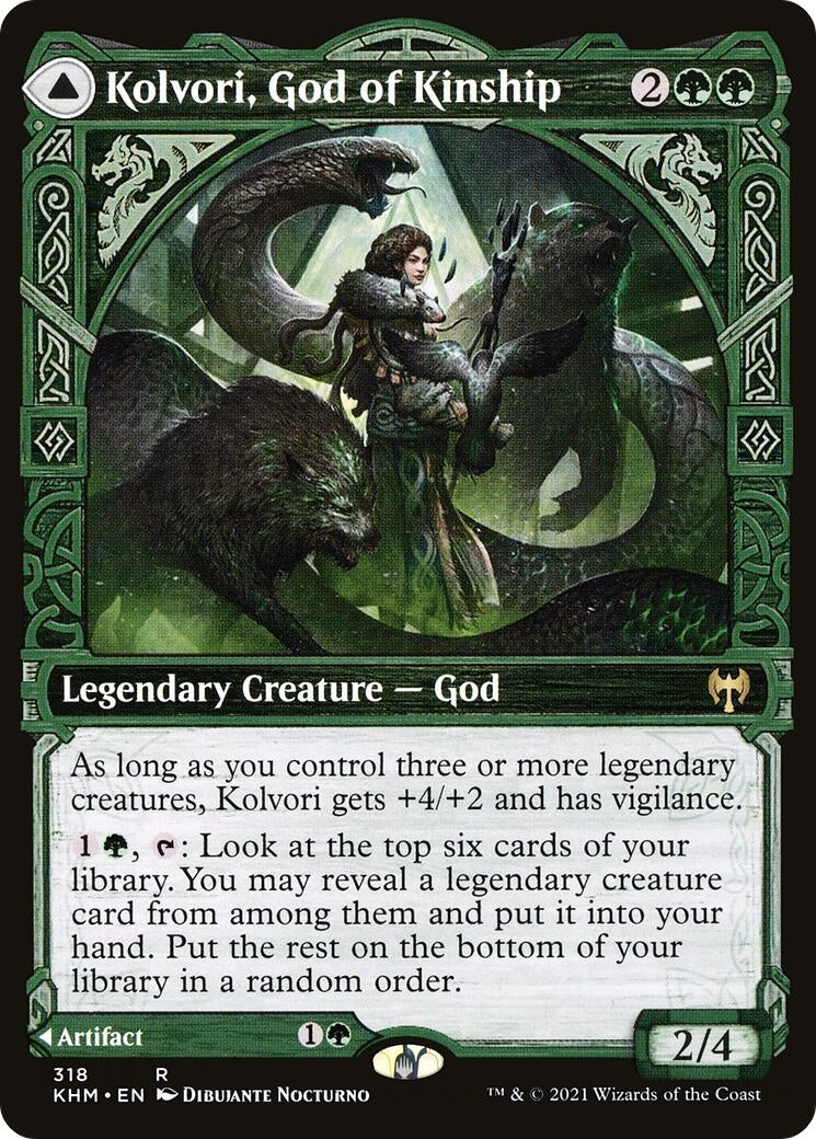 Image for Kolvori, God of Kinship (Showcase) (318) (KHM) - Magic: The Gathering