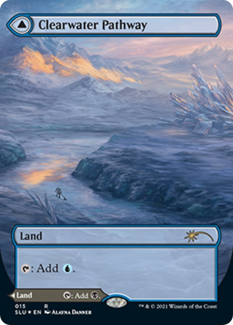 Image for Clearwater Pathway (Borderless) (15) - Magic: The Gathering