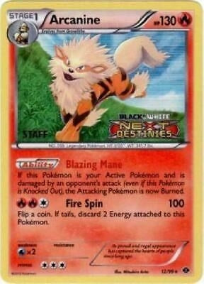Image for Arcanine - 12/99 (Prerelease) [Staff] (12/99) (PR) - Pokemon