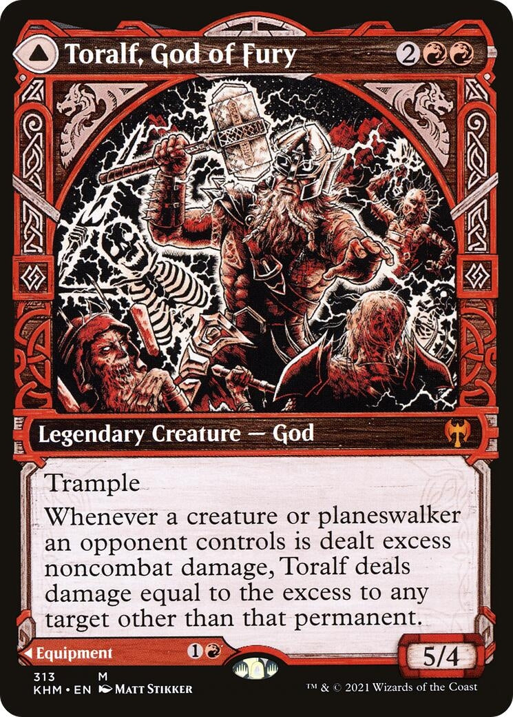 Image for Toralf, God of Fury (Showcase) (313) (KHM) - Magic: The Gathering