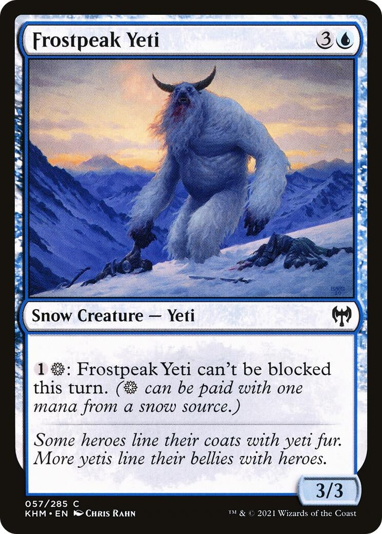 Image for Frostpeak Yeti (57) (KHM) - Magic: The Gathering