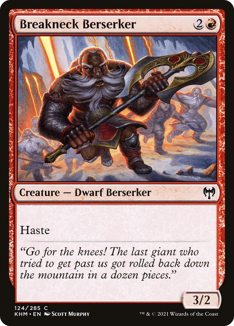 Image for Breakneck Berserker (124) (KHM) - Magic: The Gathering