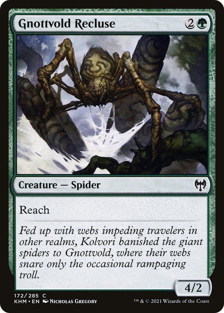 Image for Gnottvold Recluse (172) (KHM) - Magic: The Gathering