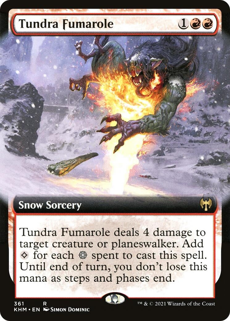 Image for Tundra Fumarole (Extended Art) (361) (KHM) - Magic: The Gathering