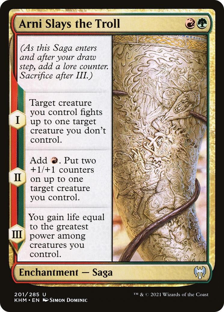 Image for Arni Slays the Troll (201) - Magic: The Gathering