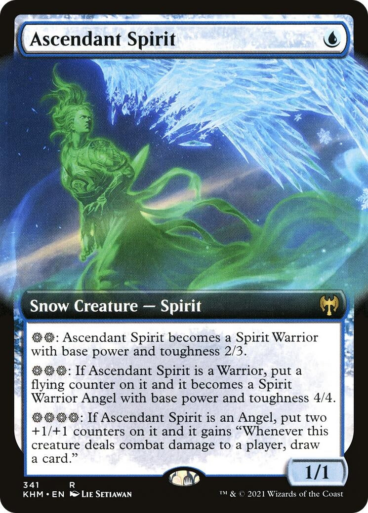 Image for Ascendant Spirit (Extended Art) (341) - Magic: The Gathering