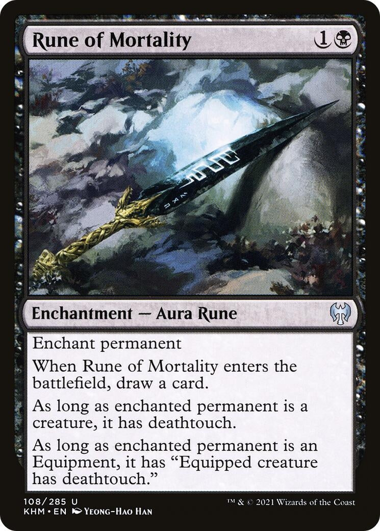 Image for Rune of Mortality (108) - Magic: The Gathering