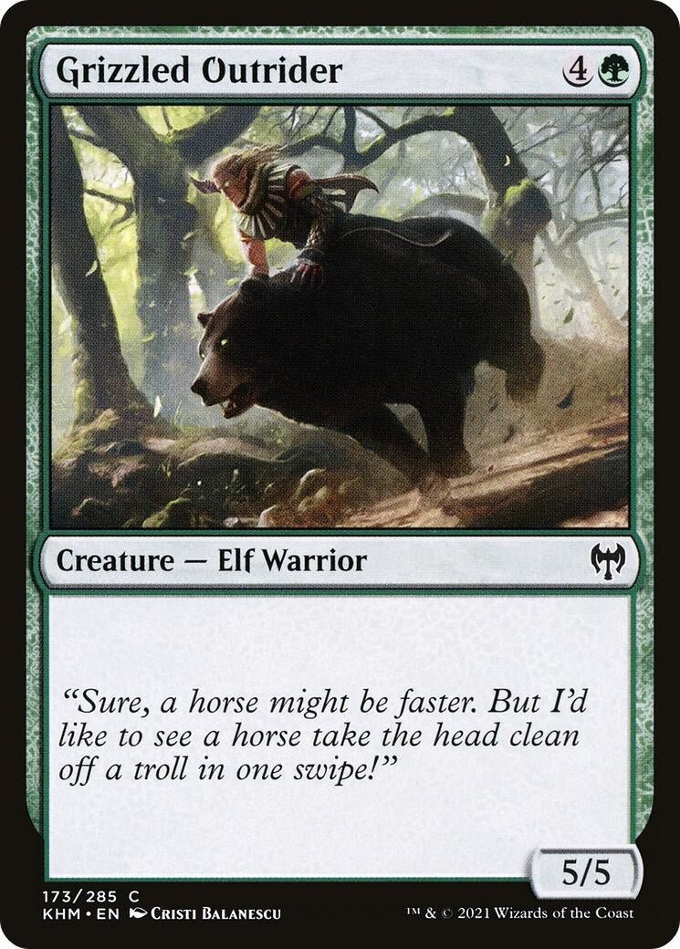 Image for Grizzled Outrider (173) (KHM) - Magic: The Gathering