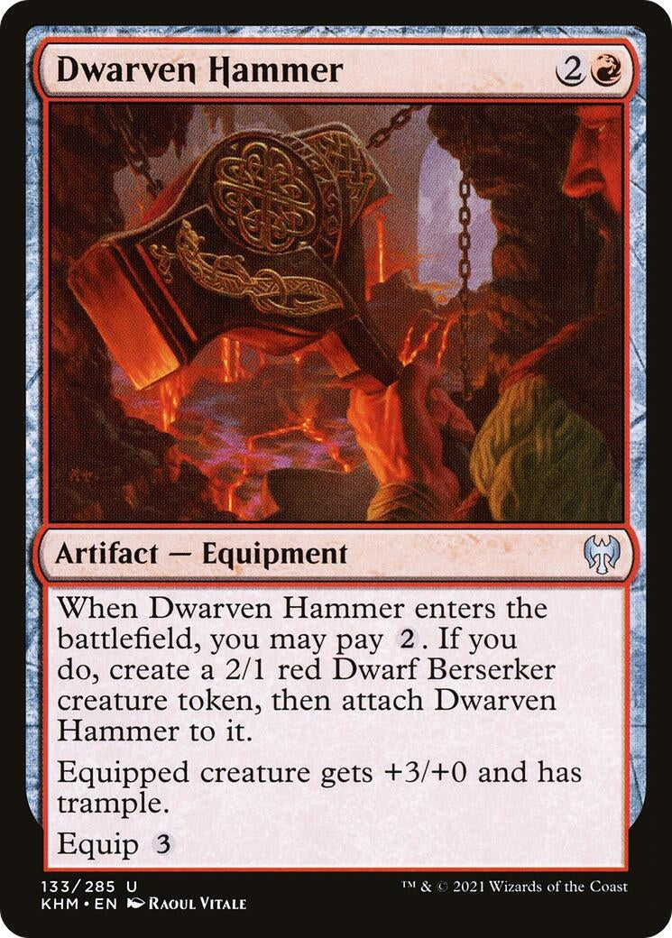 Image for Dwarven Hammer (133) (KHM) - Magic: The Gathering