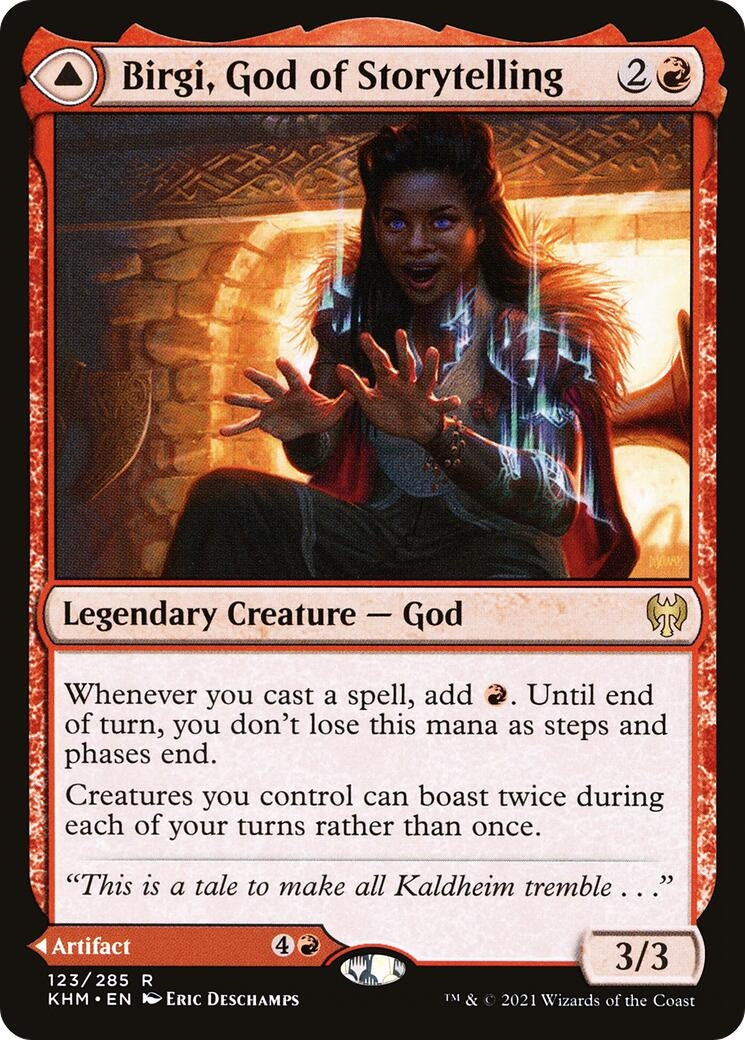 Image for Birgi, God of Storytelling (123) (KHM) - Magic: The Gathering