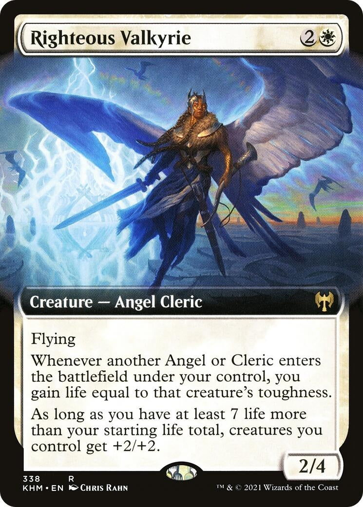 Image for Righteous Valkyrie (Extended Art) (338) - Magic: The Gathering