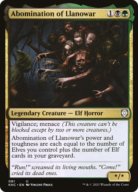 Image for Abomination of Llanowar (81) (KHC) - Magic: The Gathering