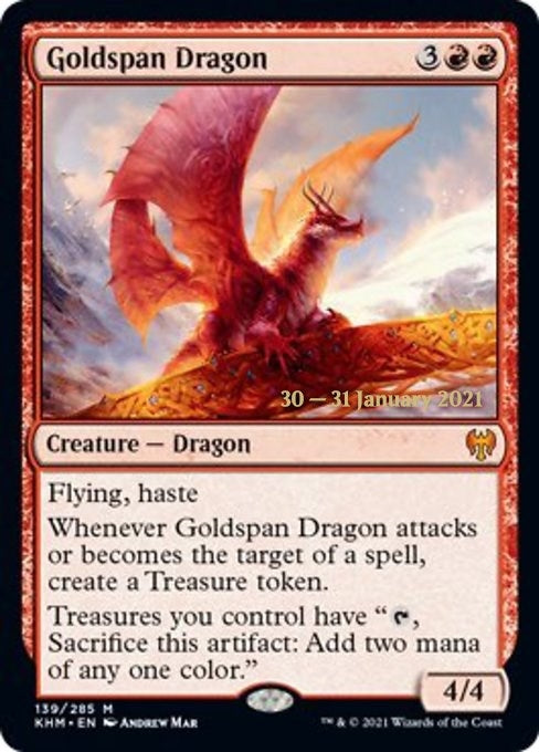 Image for Goldspan Dragon (139) - Magic: The Gathering