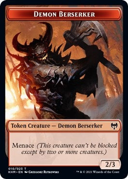 Image for Demon Berserker Token (10) (KHM) - Magic: The Gathering