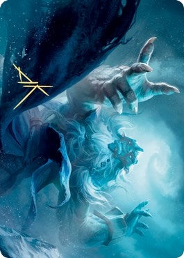 Image for Cyclone Summoner Art Card (Gold-Stamped Signature) (13) (ASKHM) - Magic: The Gathering