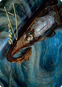 Image for Funeral Longboat Art Card (Gold-Stamped Signature) (68) (ASKHM) - Magic: The Gathering