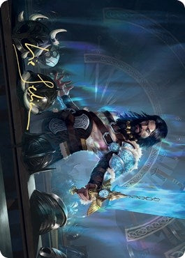 Image for Halvar, God of Battle Art Card (Gold-Stamped Signature) (2) (ASKHM) - Magic: The Gathering