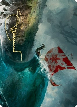 Image for Run Ashore Art Card (Gold-Stamped Signature) (19) (ASKHM) - Magic: The Gathering