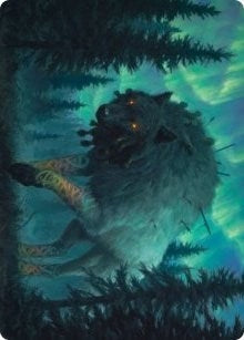 Image for Sarulf, Realm Eater Art Card (65) (ASKHM) - Magic: The Gathering
