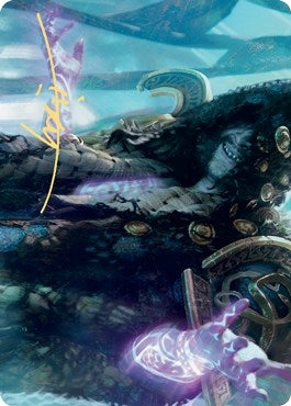 Image for Valki, God of Lies Art Card (Gold-Stamped Signature) (28) (ASKHM) - Magic: The Gathering