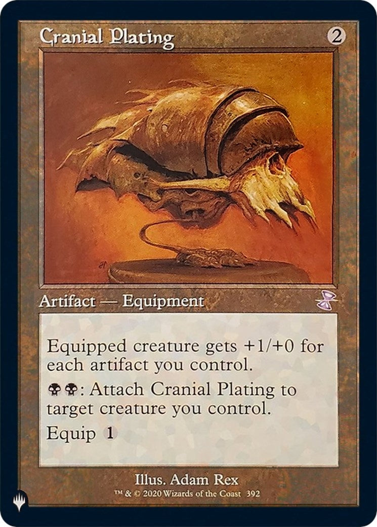 Image for Cranial Plating (392/289) (LIST) - Magic: The Gathering