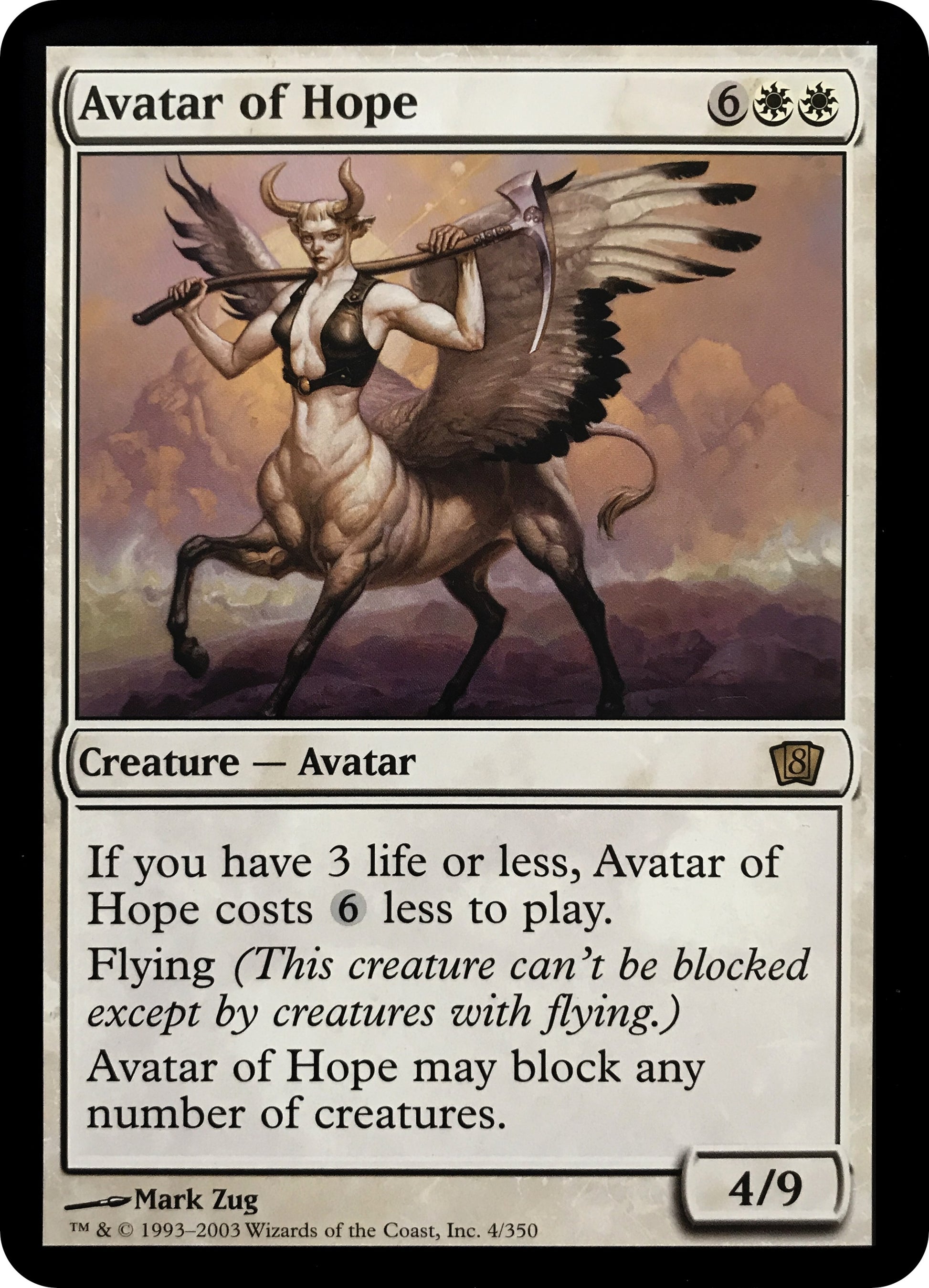 Image for Avatar of Hope (8th Edition) (4) - Magic: The Gathering