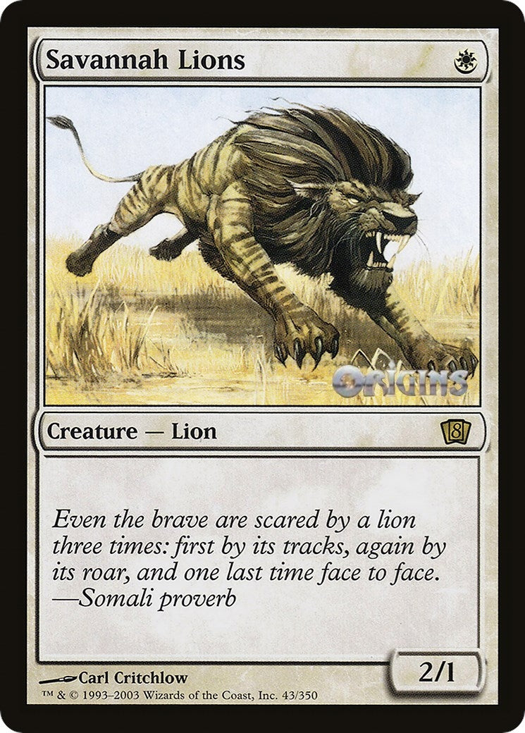 Image for Savannah Lions (Origins 2003) (43) - Magic: The Gathering